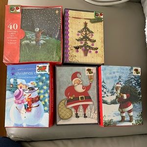 Christmas bundle Cards 5 boxes 9 gift boxes